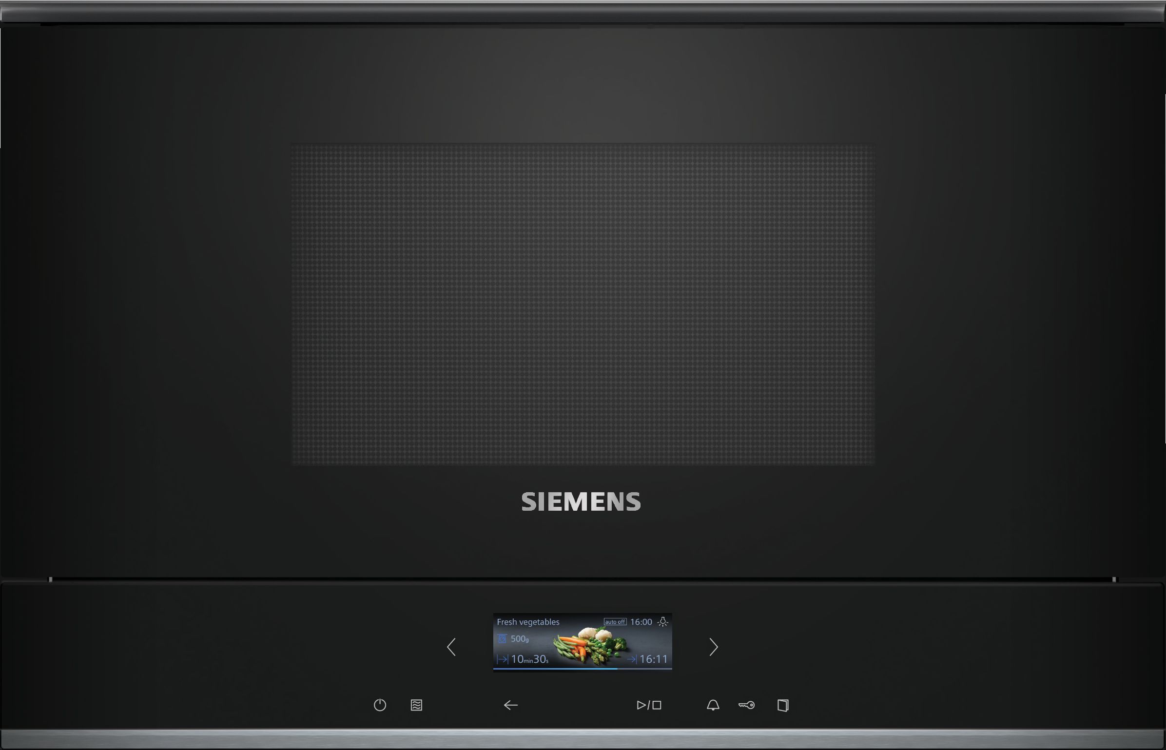 Siemens Einbau-Mikrowelle Schwarz Edelstahl BF722L1B1