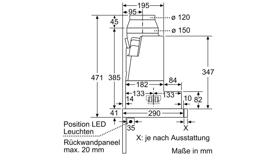 Bosch Flachschirmhaube 60cm silbermetallic DFR067A52