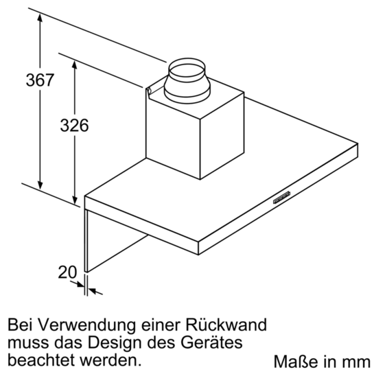 Siemens Wand-Esse Box-Design 60 cm Edelstahl iQ100 LC64BBC50