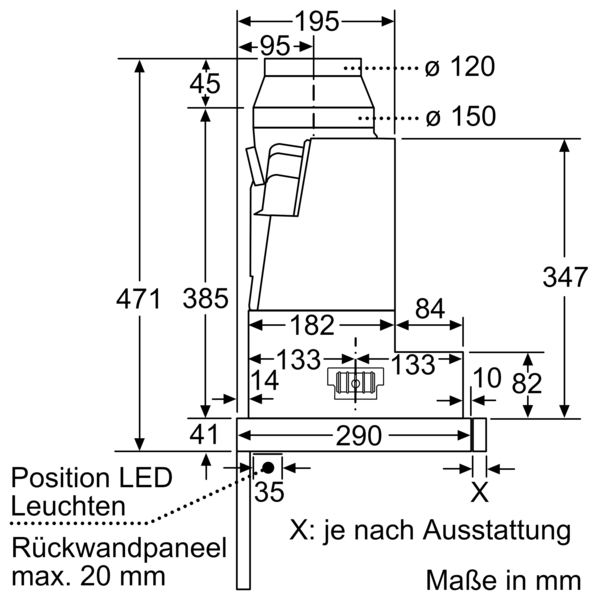 Siemens Flachschirmhaube 60cm Edelstahl LI67RA561