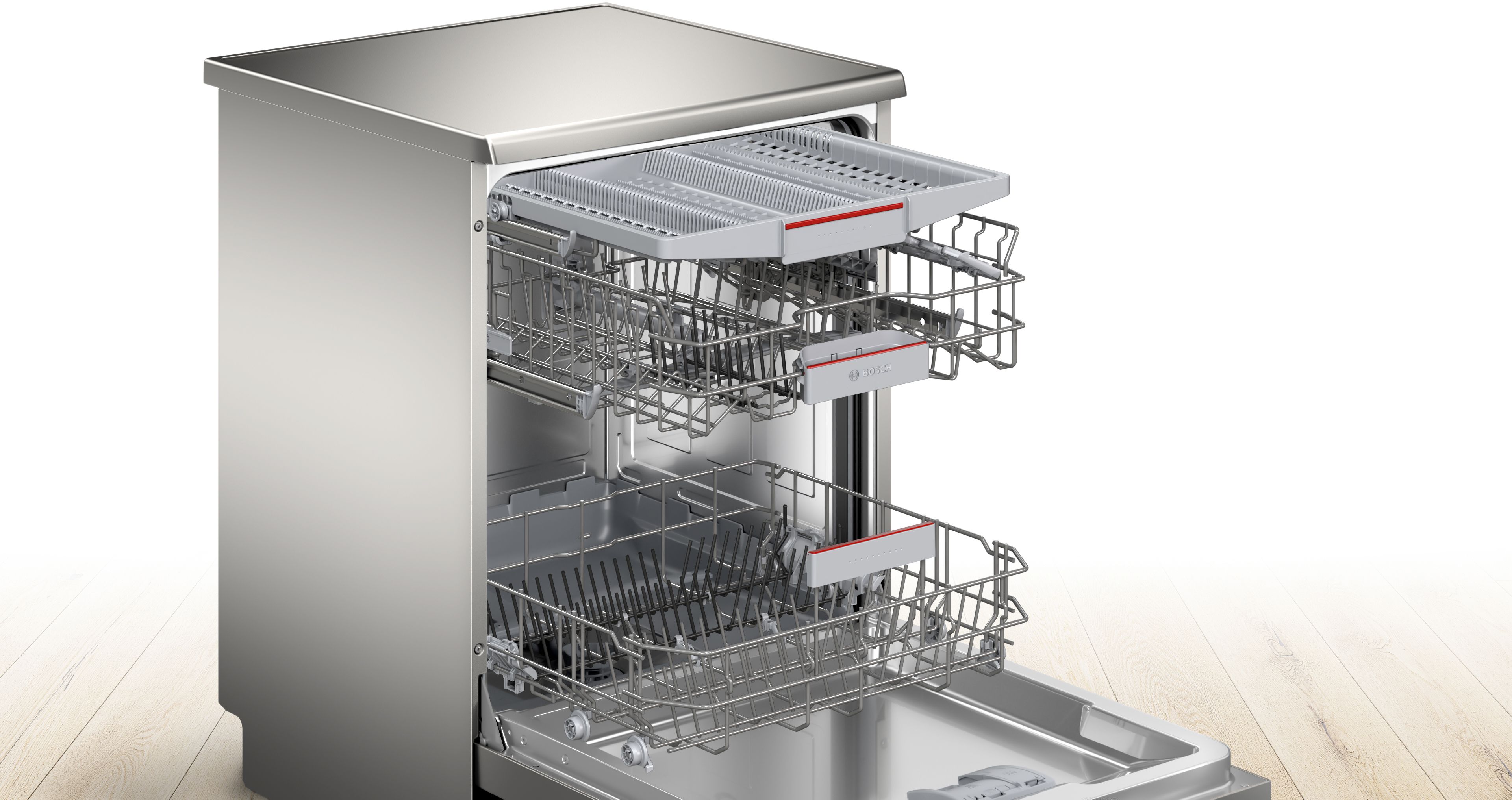 Bosch Stand-Geschirrspüler 60cm Edelstahl Serie 4 SMS4EVI08E