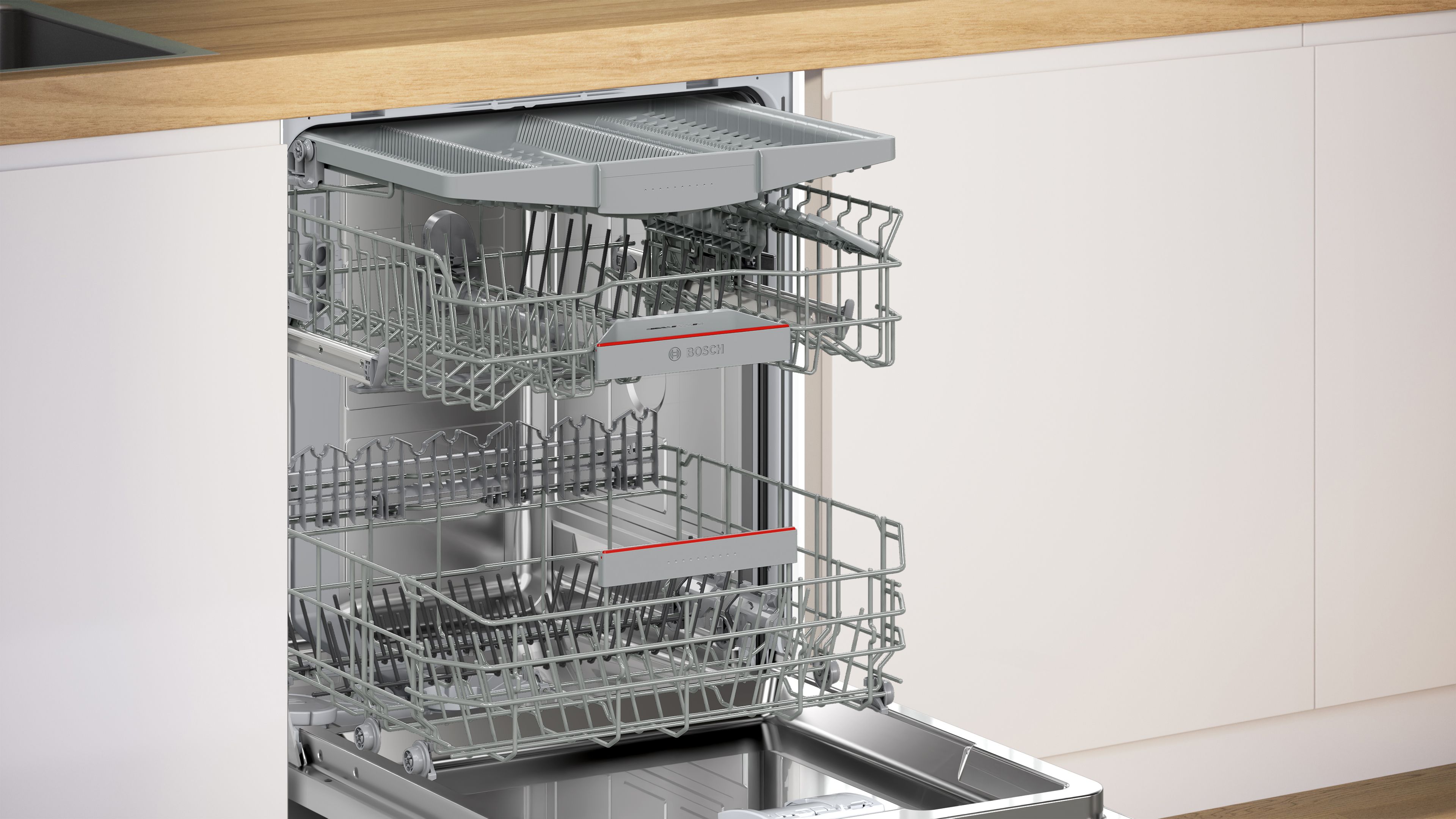 Bosch Unterbau-Geschirrspüler 60cm Edelstahl Serie 4 SMU4ECS28E