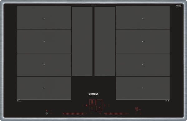 Siemens Induktions-Kochstelle 80cm Glaskeramik Edelstahl EX845LYC1E