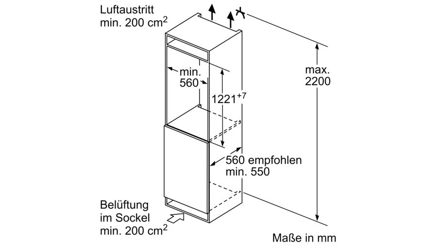 Bosch Einbaukühlschrank KIF41ADD0