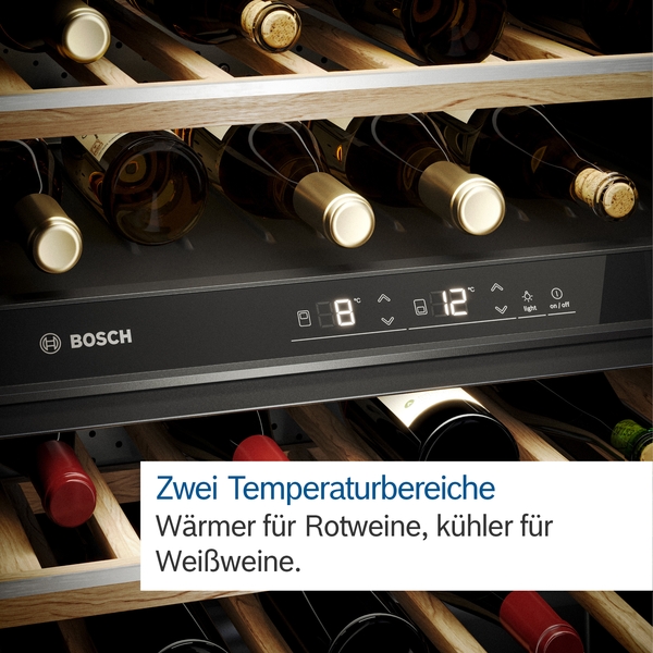 Bosch Weinkühlschrank mit Glastür 82x60 cm KUW21AHG0
