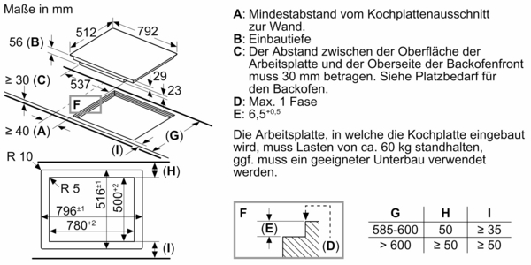 Bosch Induktions-Kochfeld Serie 8, 80cm, flächenbündig (integriert) PXY801KW1E