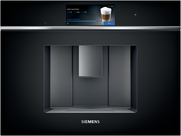 Siemens Einbau-Kaffeevollautomat, Schwarz iQ700 CT718L1B0