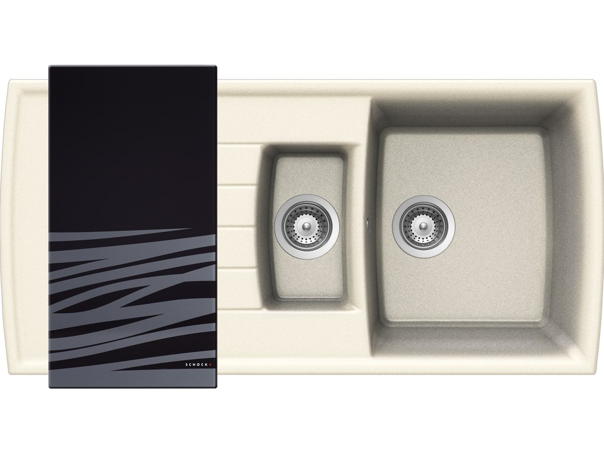 Schock Spüle Granit Lotus D-150 A S Magnolia Cristadur LOTD150ASMGL