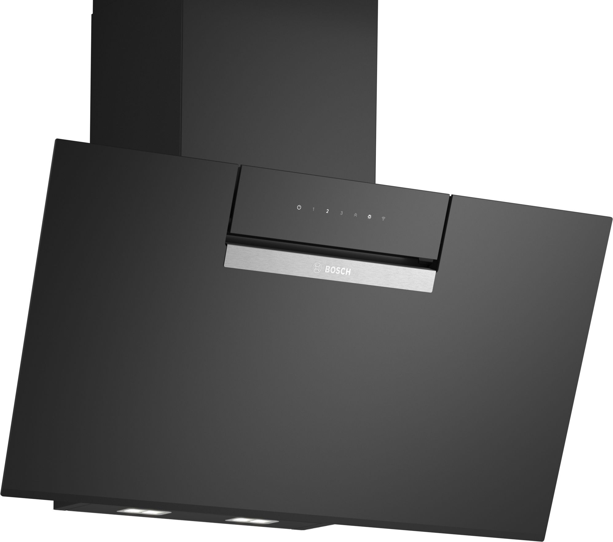 Bosch Wandesse 80 cm Klarglas schwarz bedruckt DWK87FN60