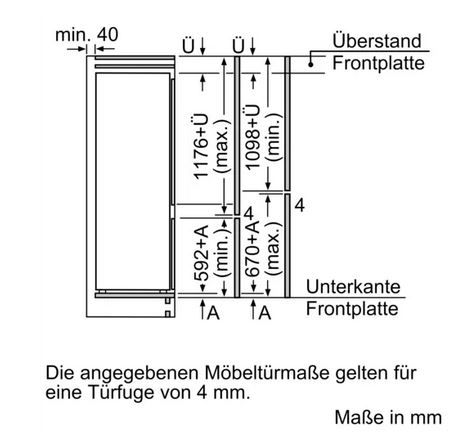 Constructa Einbau-Kühlgefrierkombination 177,2 x 54,1 cm CK587VSE0