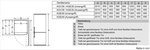 Siemens Kühl-/Gefrier-Kombination iQ500 Edelstahl-Look KG39EALCA