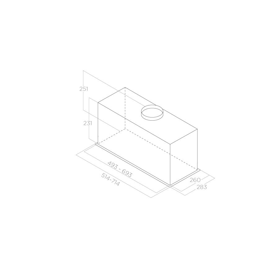 Elica Dunstabzugshaube FOLD BL/A/72 80 cm PRF0181961