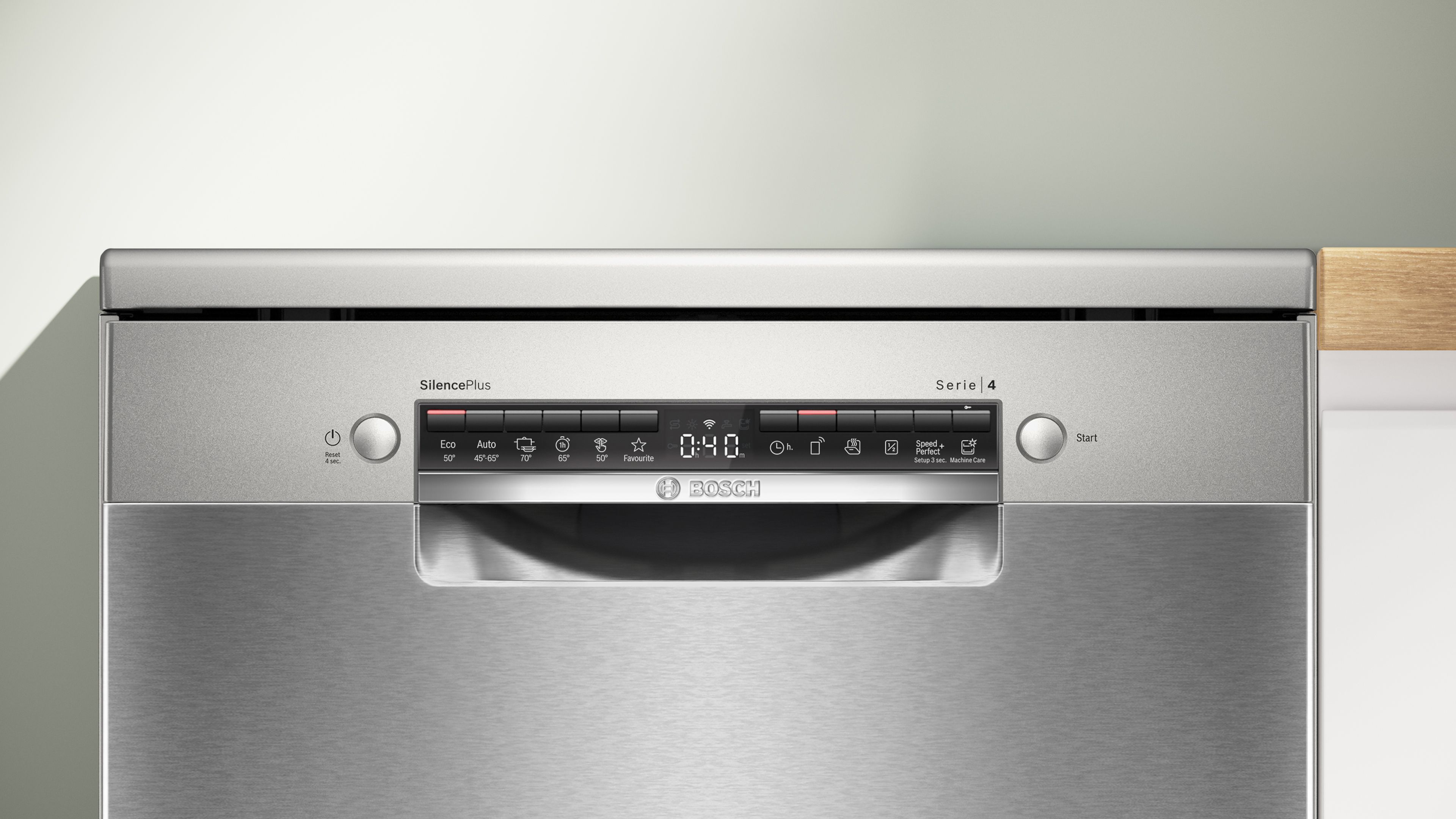 Bosch Freistehender Geschirrspüler 60 cm Silver Inox SMS4EMI06E