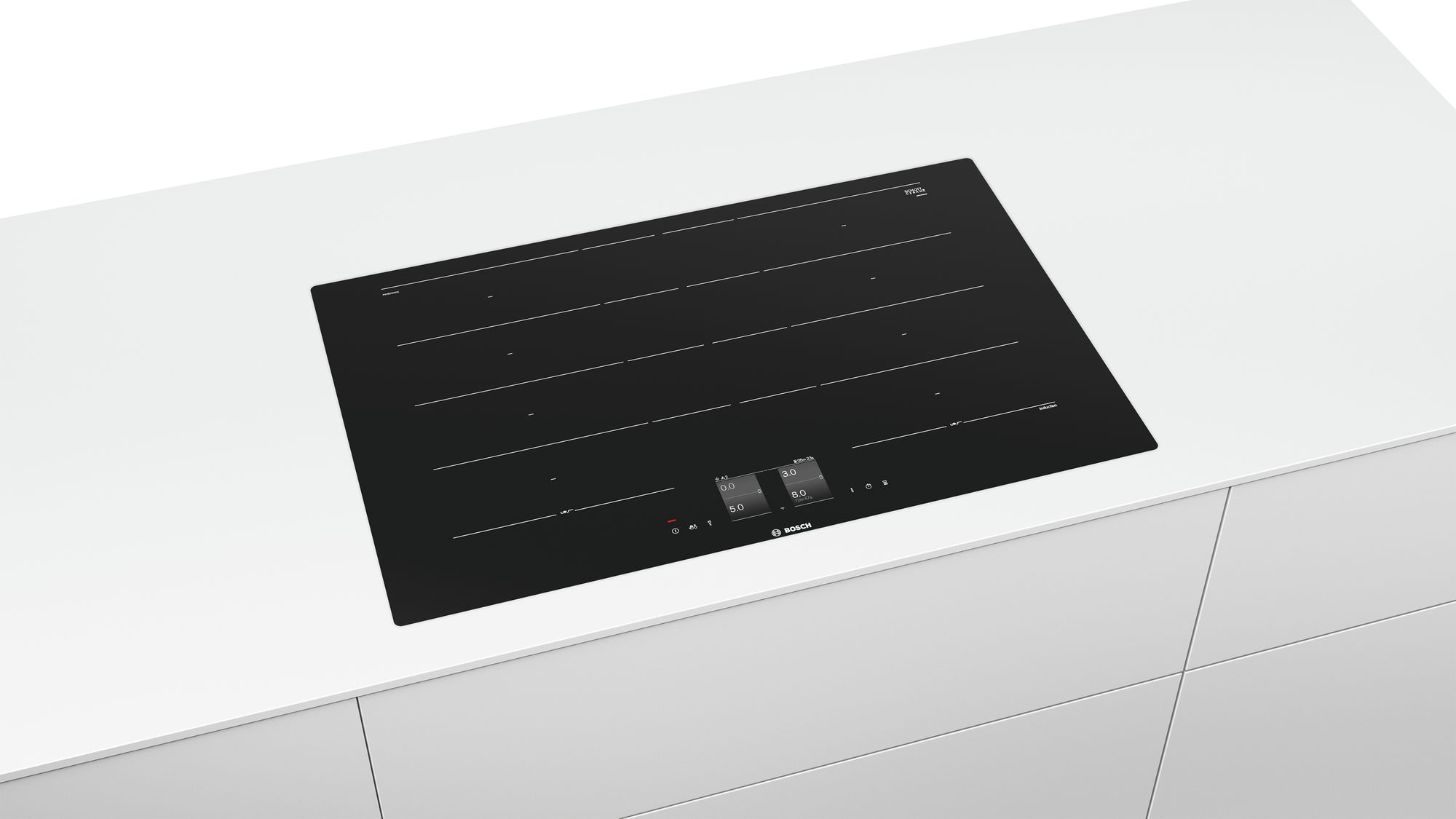 Bosch Induktions-Kochfeld Serie 8, 80cm, flächenbündig (integriert) PXY801KW1E
