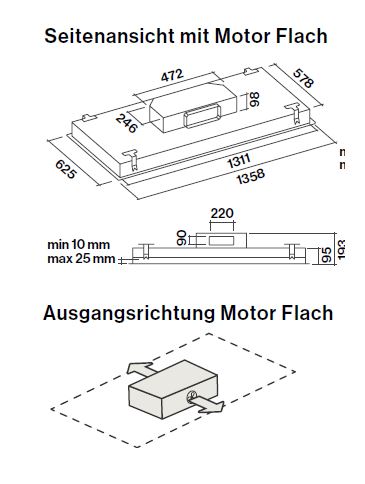 Falmec Motor Flach - 800 m³/h 101327