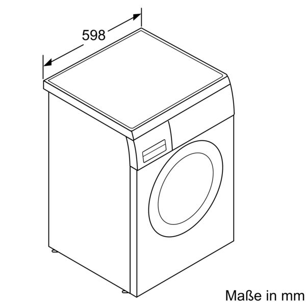 Bosch Exclusiv Waschmaschine Frontlader unterbaufähig 8kg WUU28T98WM