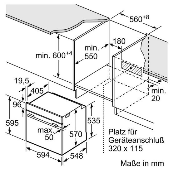 Siemens Einbauherd Edelstahl HE510ABS2