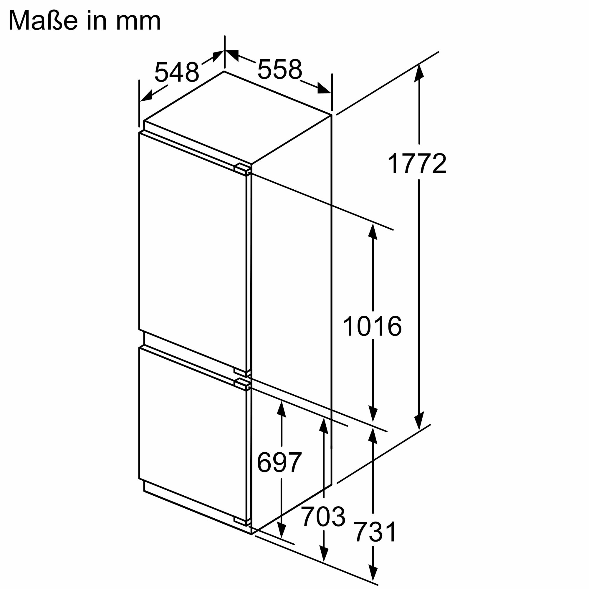 Siemens Einbau-Kühl-Gefrier-Kombination KI86NADD0