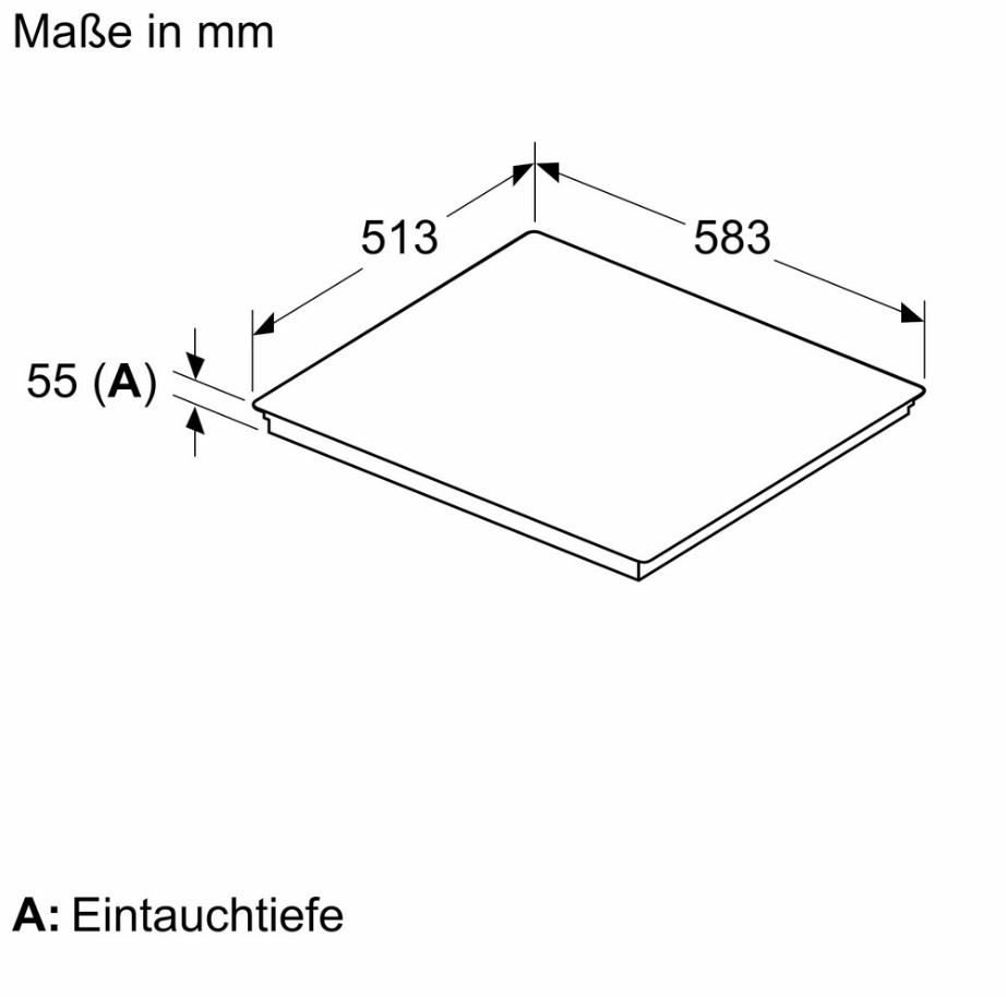 Siemens Induktionskochfeld 60cm aufliegend EH645HFB1M