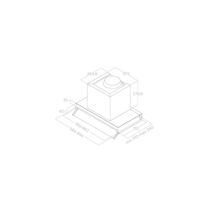 Elica Dunstabzugshaube BOXIN ADVANCE IX/A/90 90 cm PRF0181497