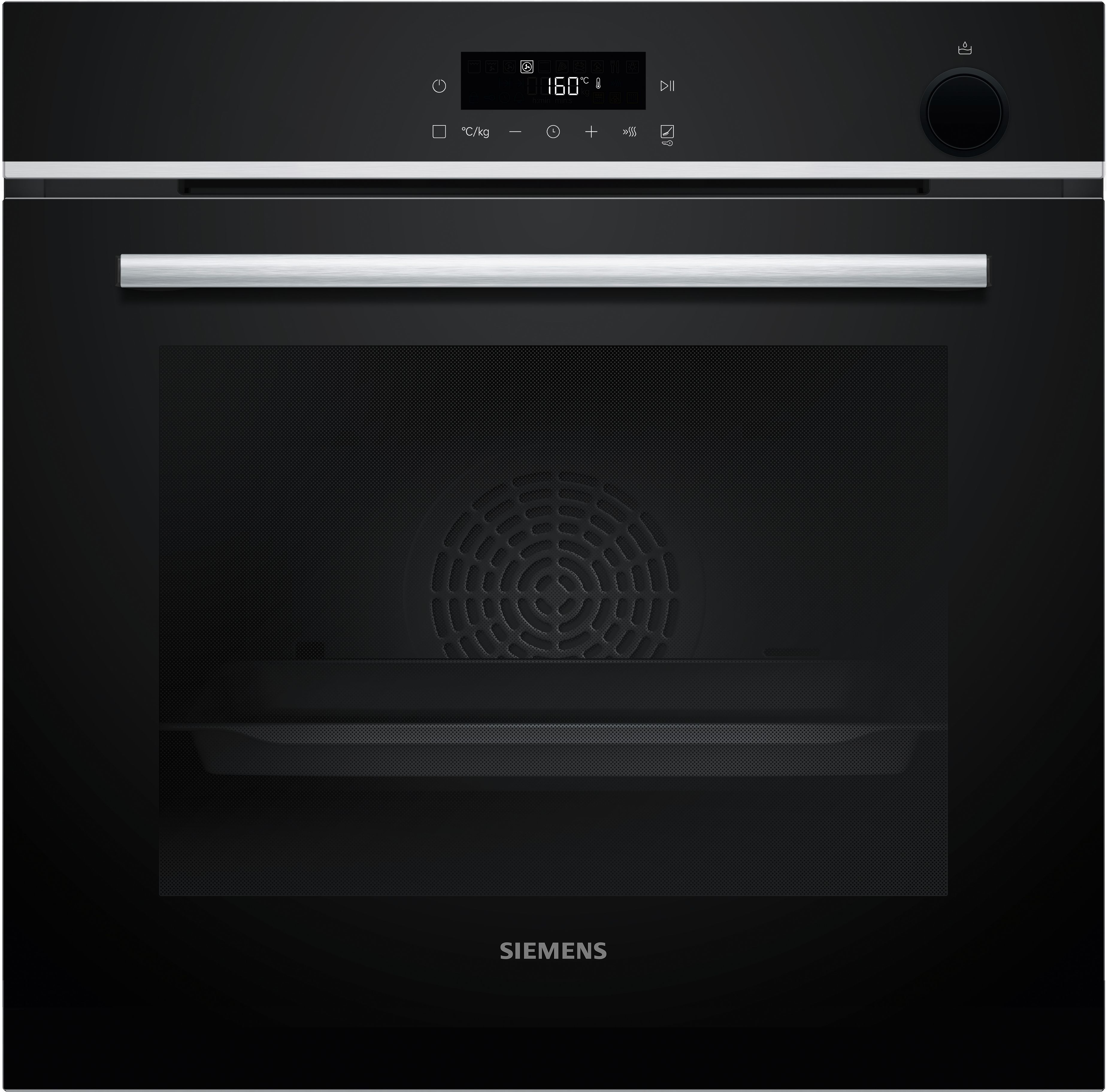 Siemens Einbau-Backofen mit Dampfunterstützung Edelstahl HR532GBS3