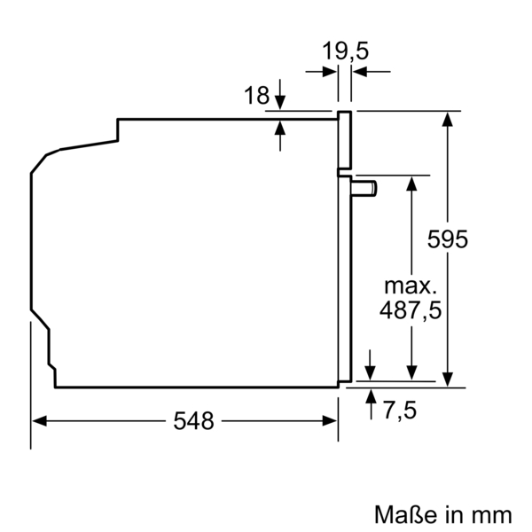 Siemens iQ700, Einbau-Backofen mit Mikrowellenfunktion, 60 x 60 cm, Schwarz, Edelstahl, HM776GKB1