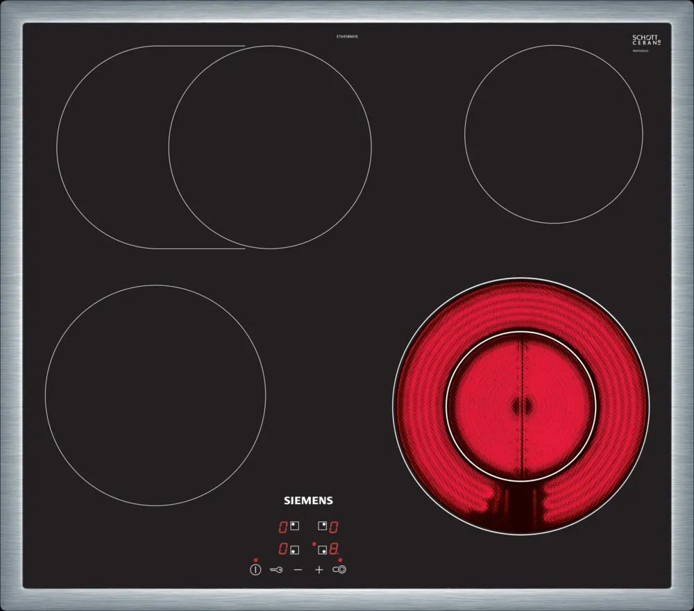 B-Ware Siemens iQ300 Elektro-Kochfeld 60 cm Schwarz ET645BNA1E