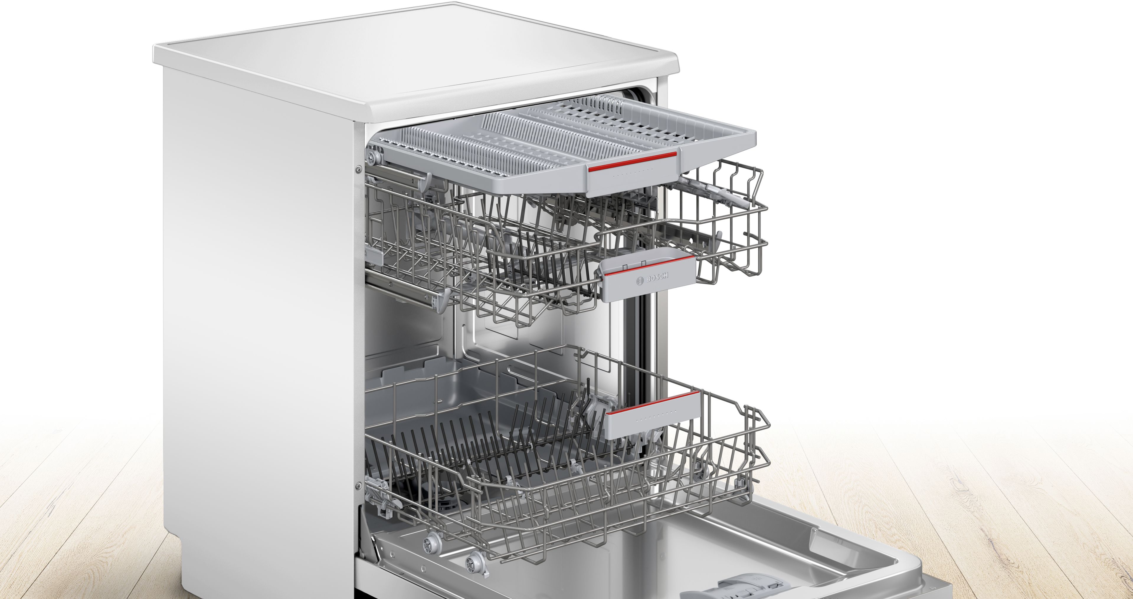 Bosch Stand-Geschirrspüler 60cm Edelstahl Serie 4 SMS4EVW08E
